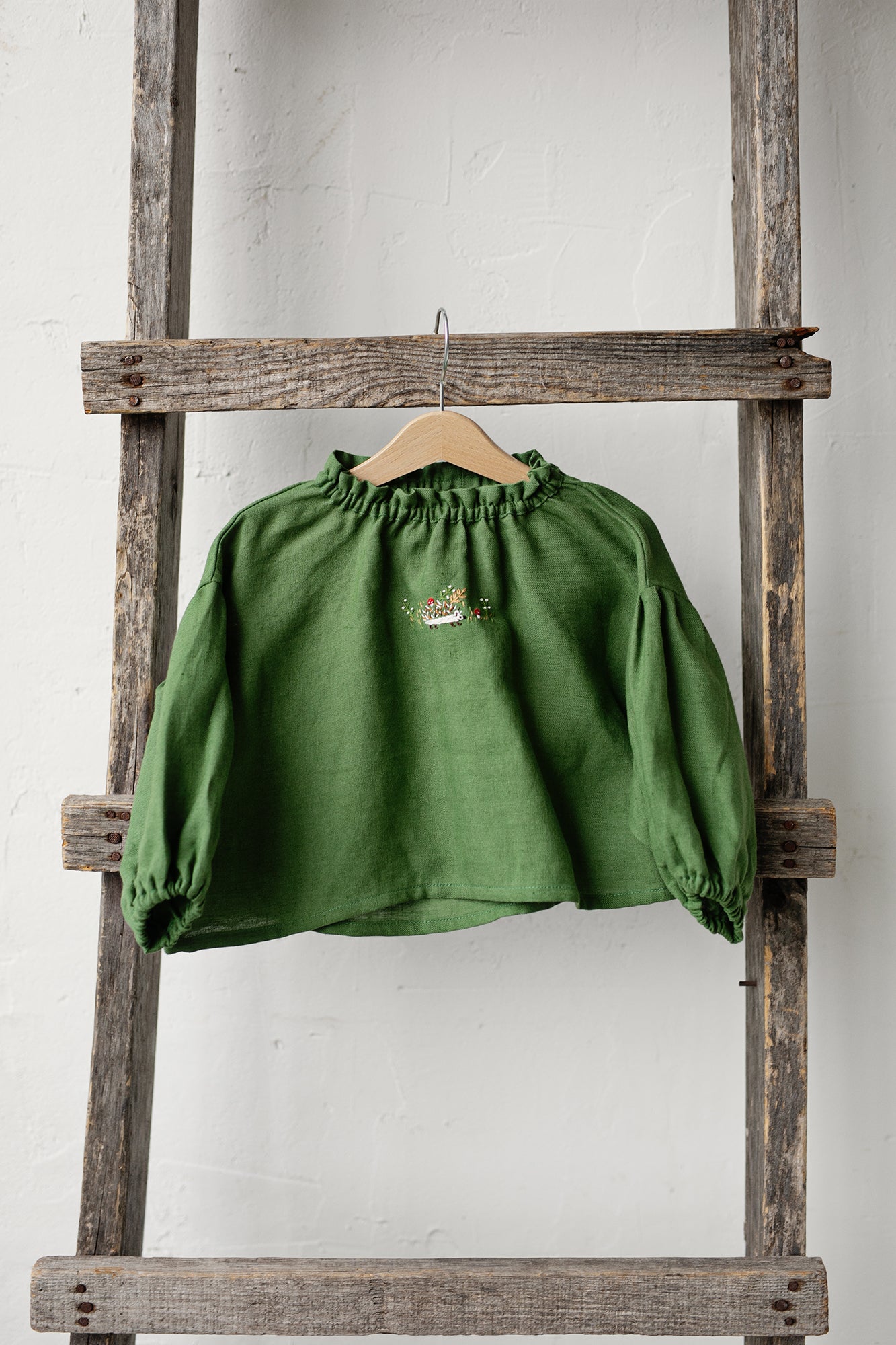 Apple Green Parachute  Linen Tunic