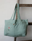 Mint Classic Linen Bag