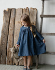 Blue Stripe Classic Linen Dress