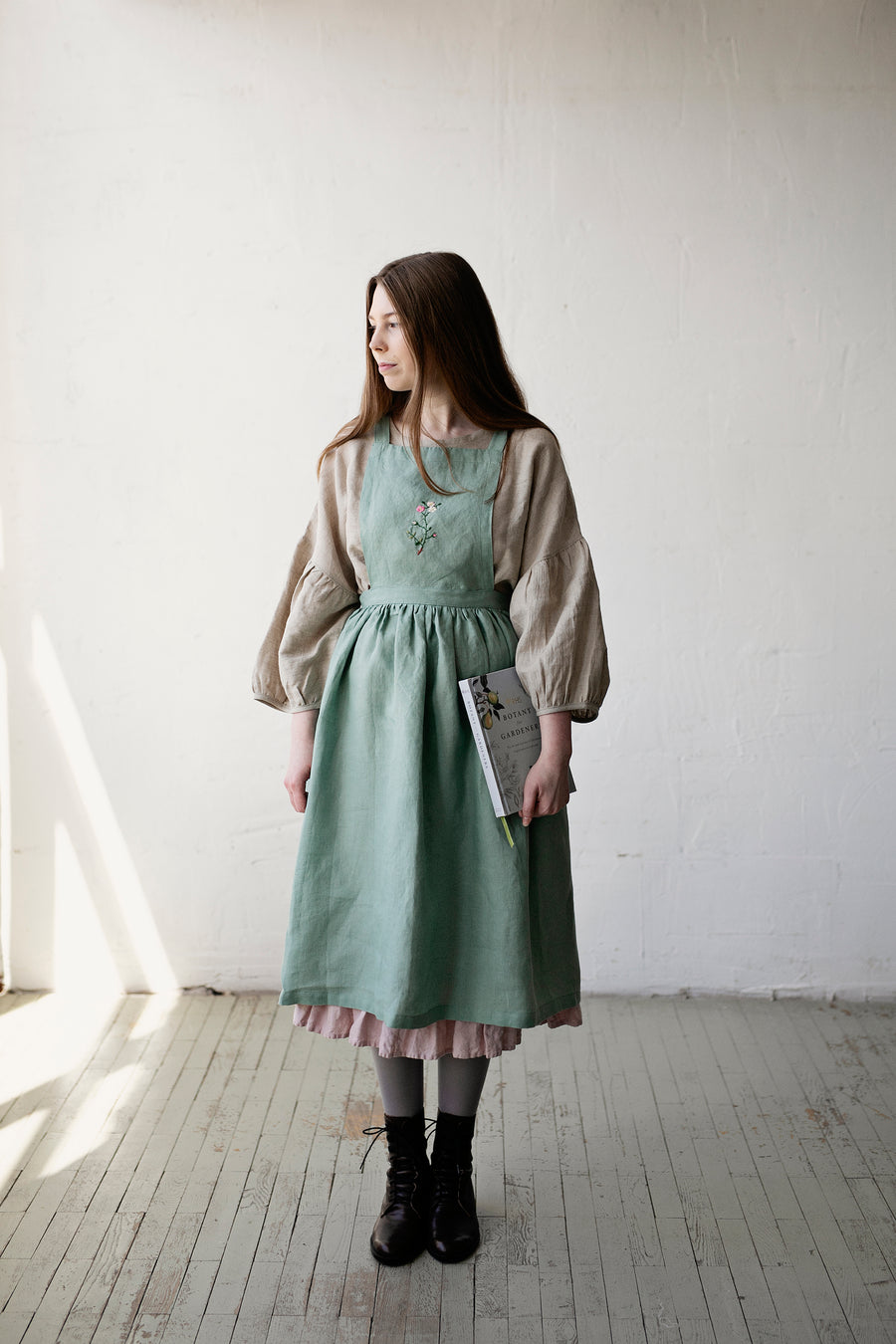 Mint Midi Cross Back Pinafore