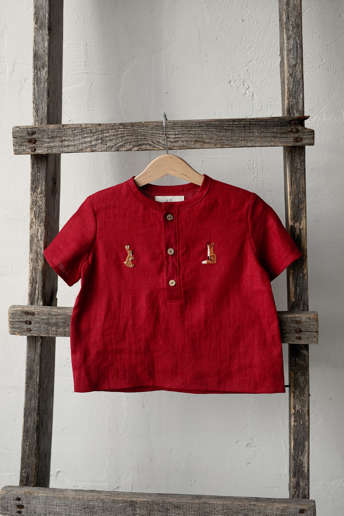 Cherry Short Sleeve Button Shirt