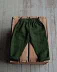 Forest Green Linen Pants