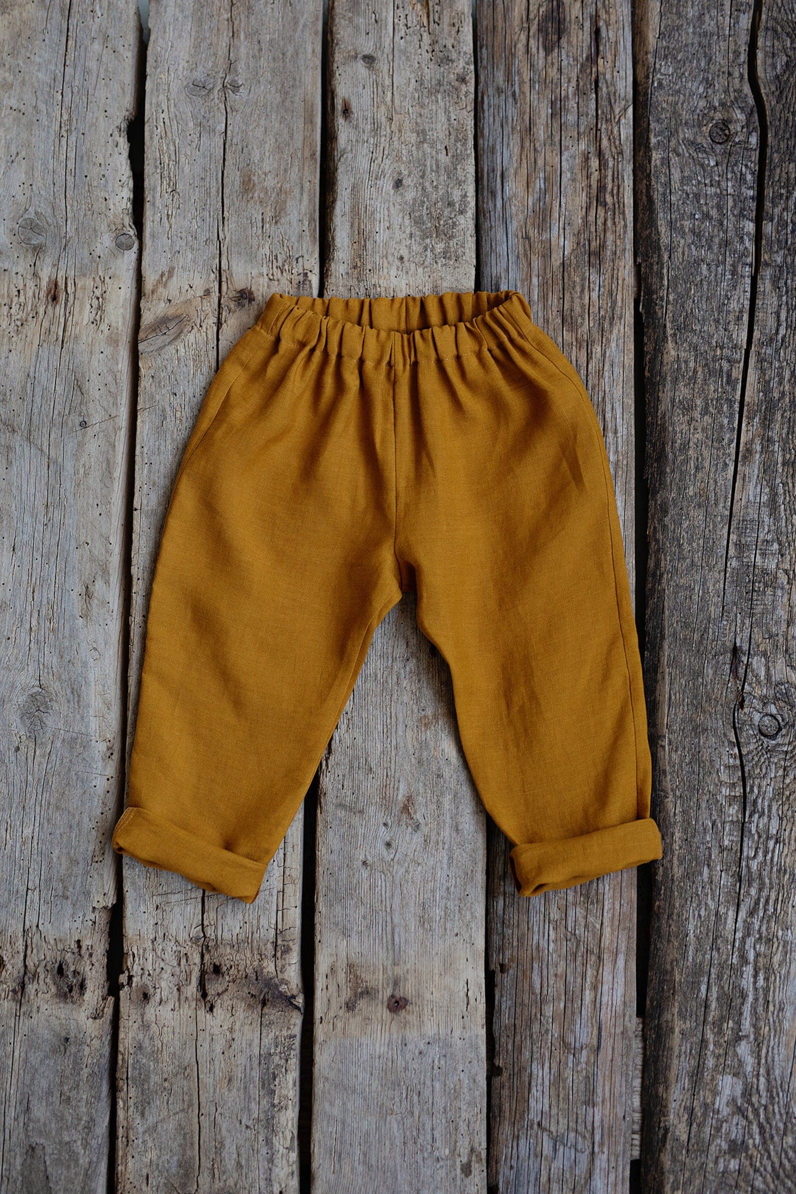 Mustard Linen Pants