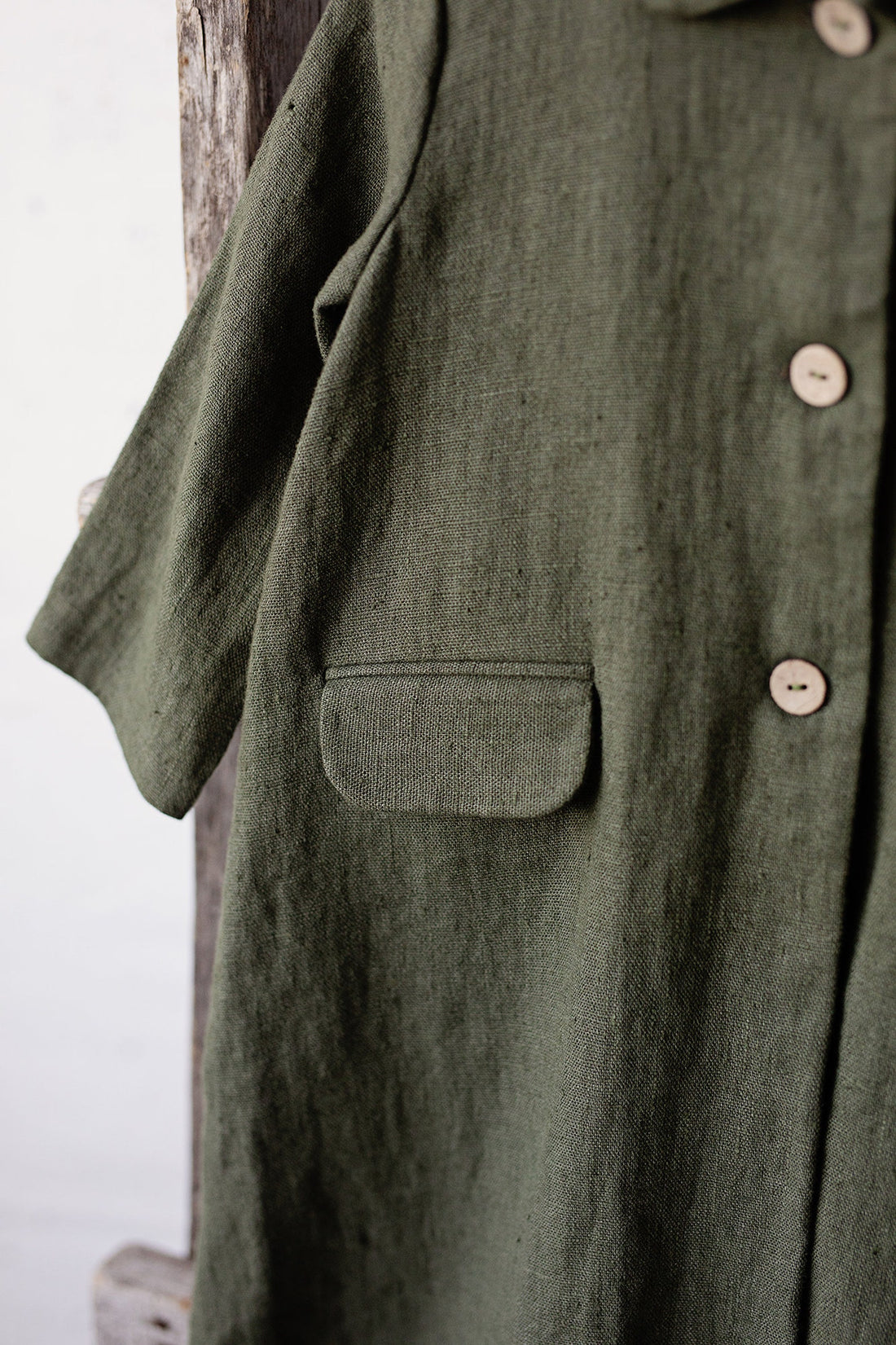 Moss Green Long Coat