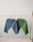 Apple Green Linen Pants