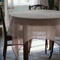 Pastel Pink Transparent Tablecloth