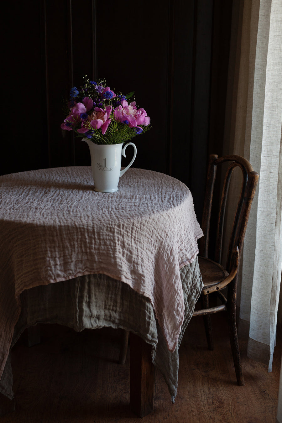 Pastel Pink Transparent Tablecloth