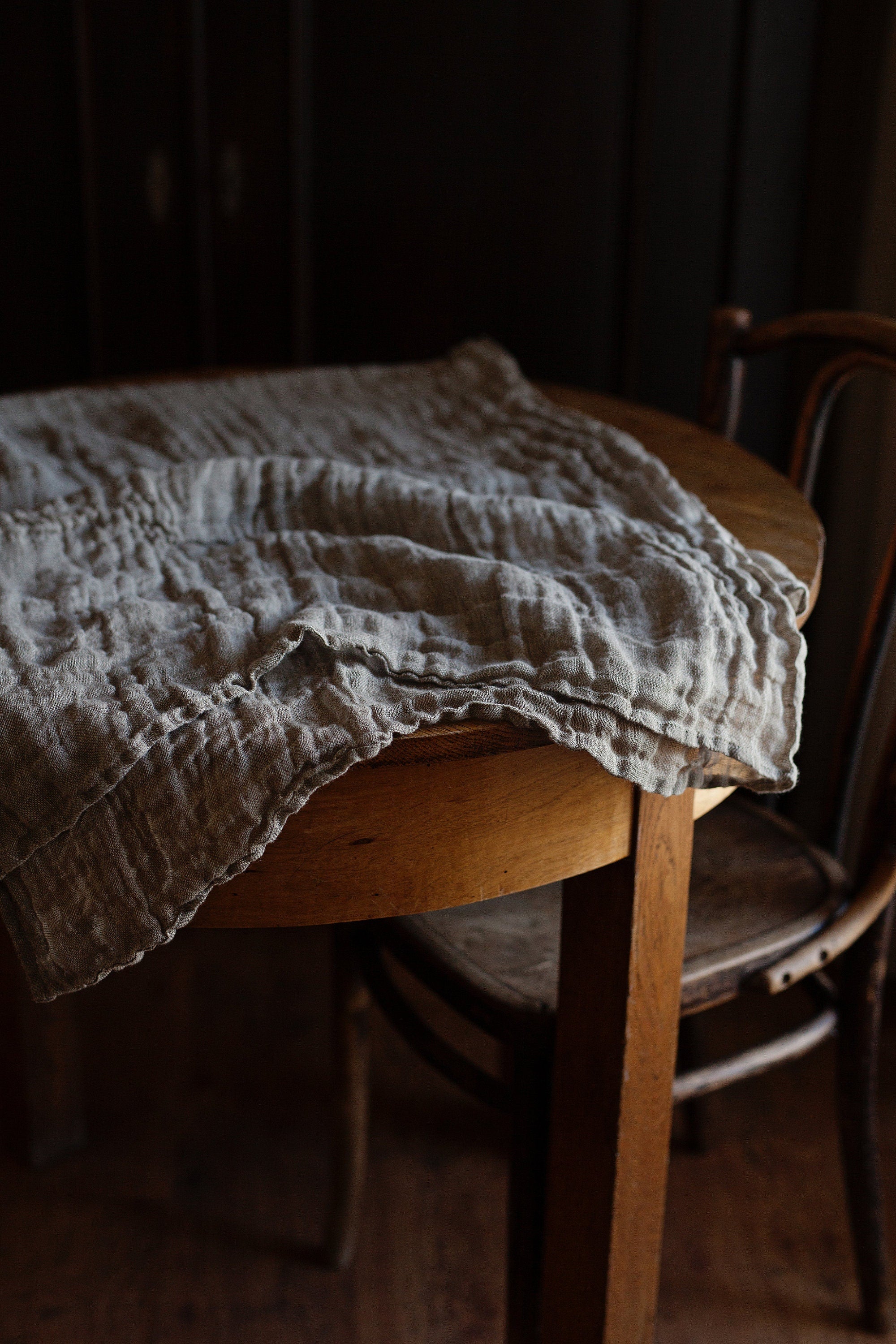 Natural Transparent Linen Tablecloth