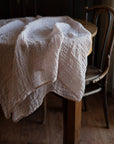 Pastel Pink Transparent Linen Tablecloth