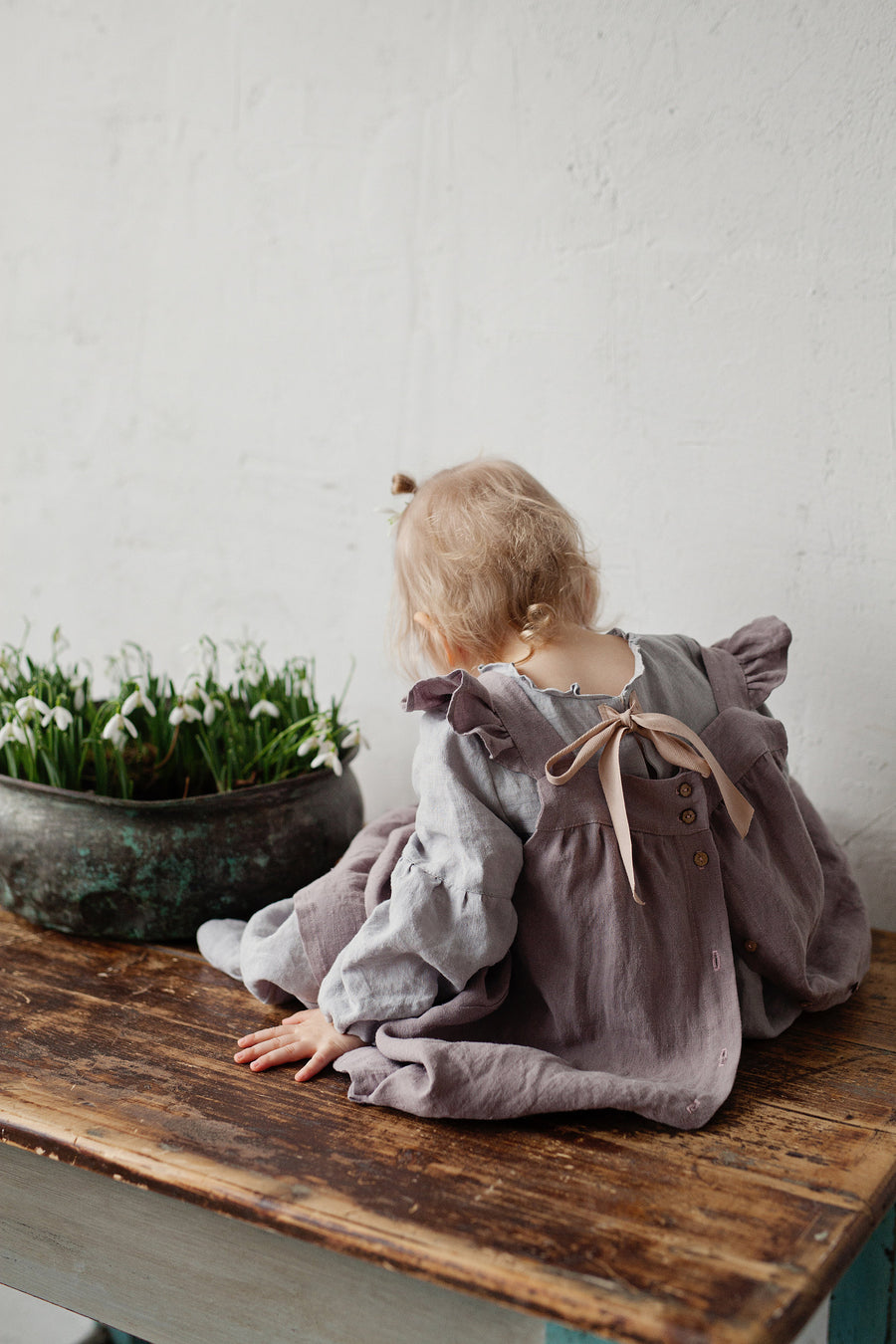 Lavender Pinafore Dress