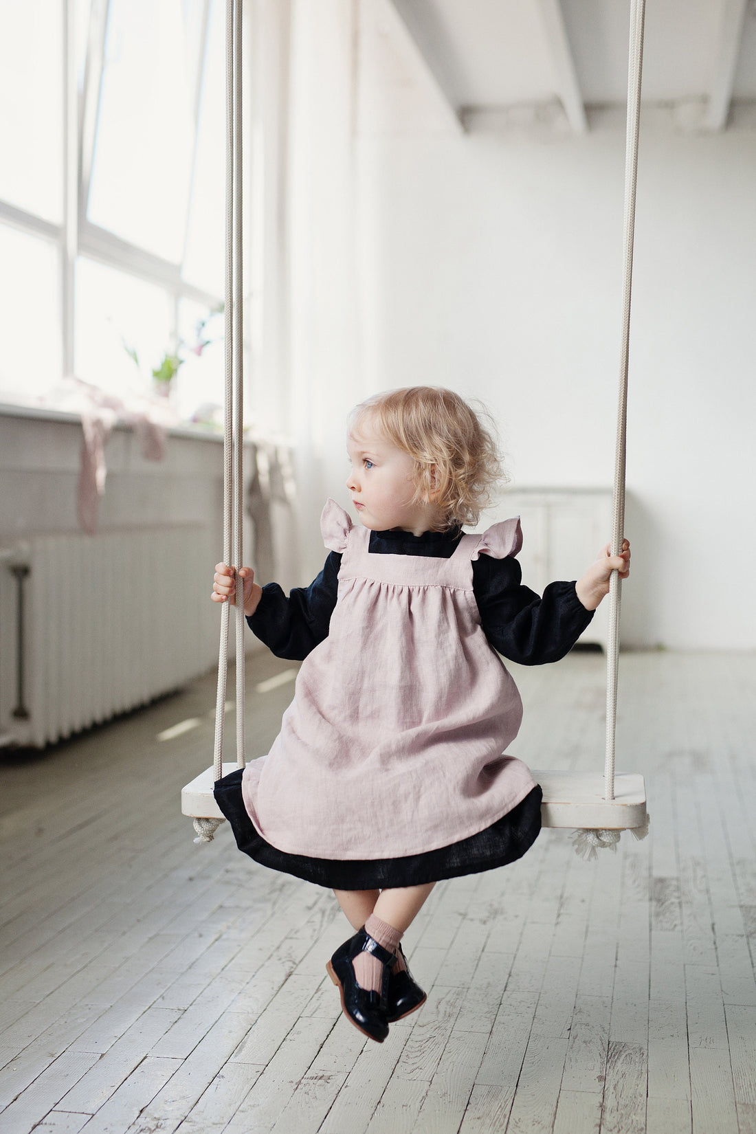 Baby Pink Pinafore Dress