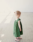 Apple Green Linen Pinafore Linen Dress