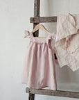 Baby Pink Linen Pinafore Linen Dress