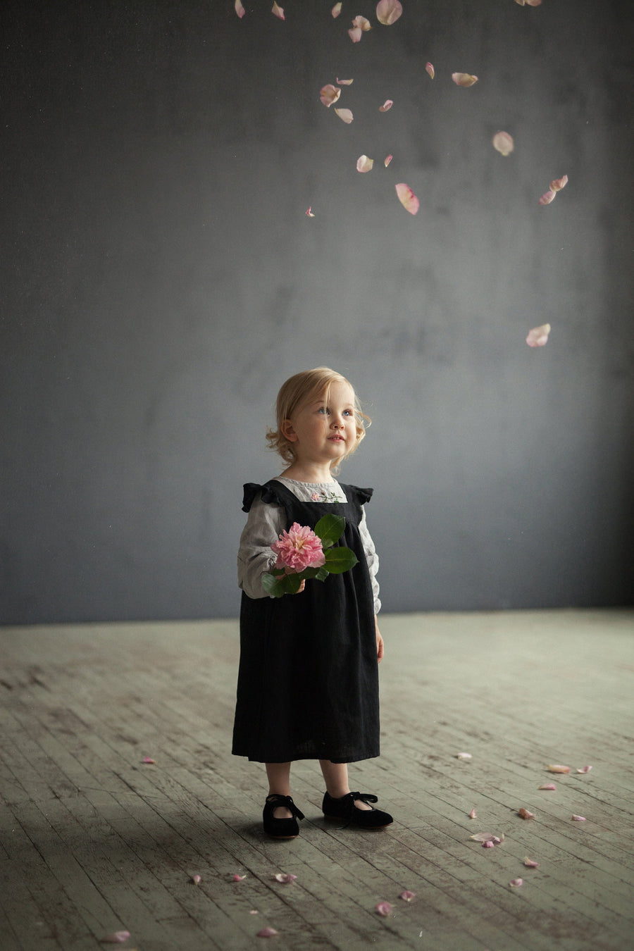 Black Pinafore Dress