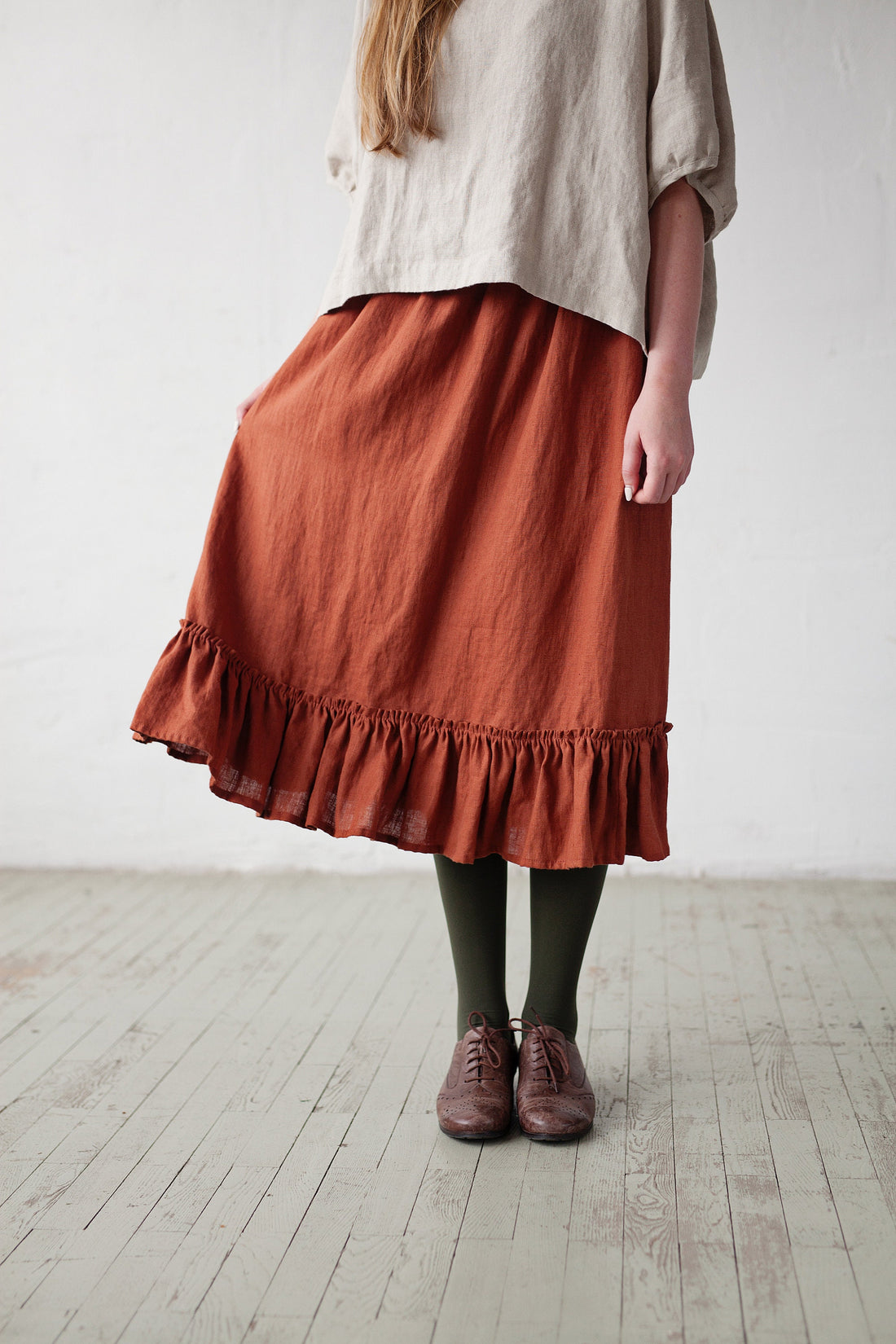 Rust Victorian Skirt