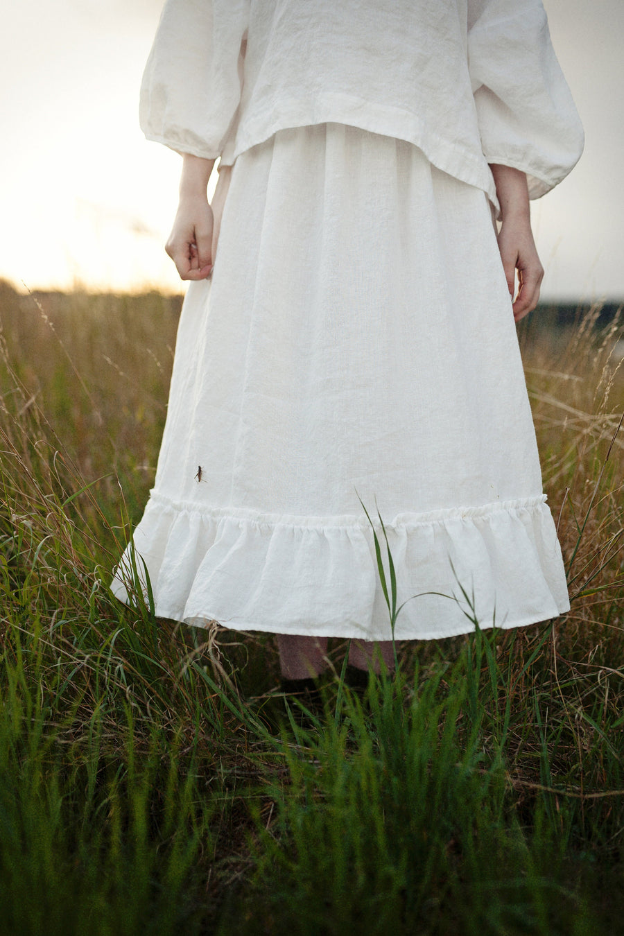 White Victorian Skirt