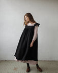 Black Prairie Linen Dress
