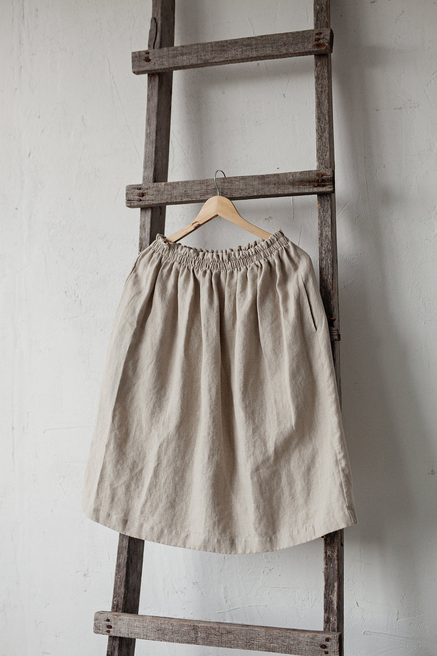 Natural Classic Midi Skirt