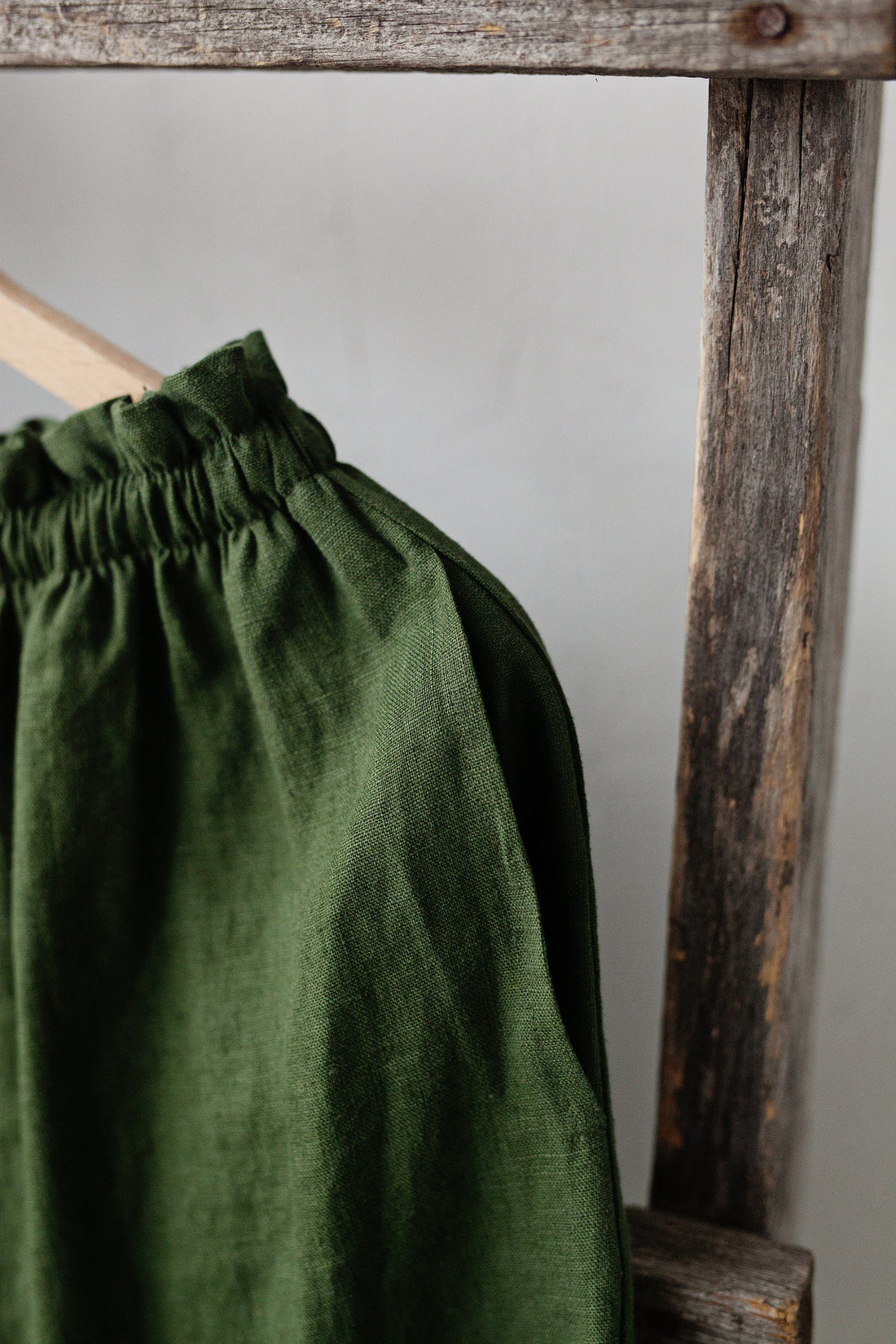 Forest Green Classic Midi Skirt