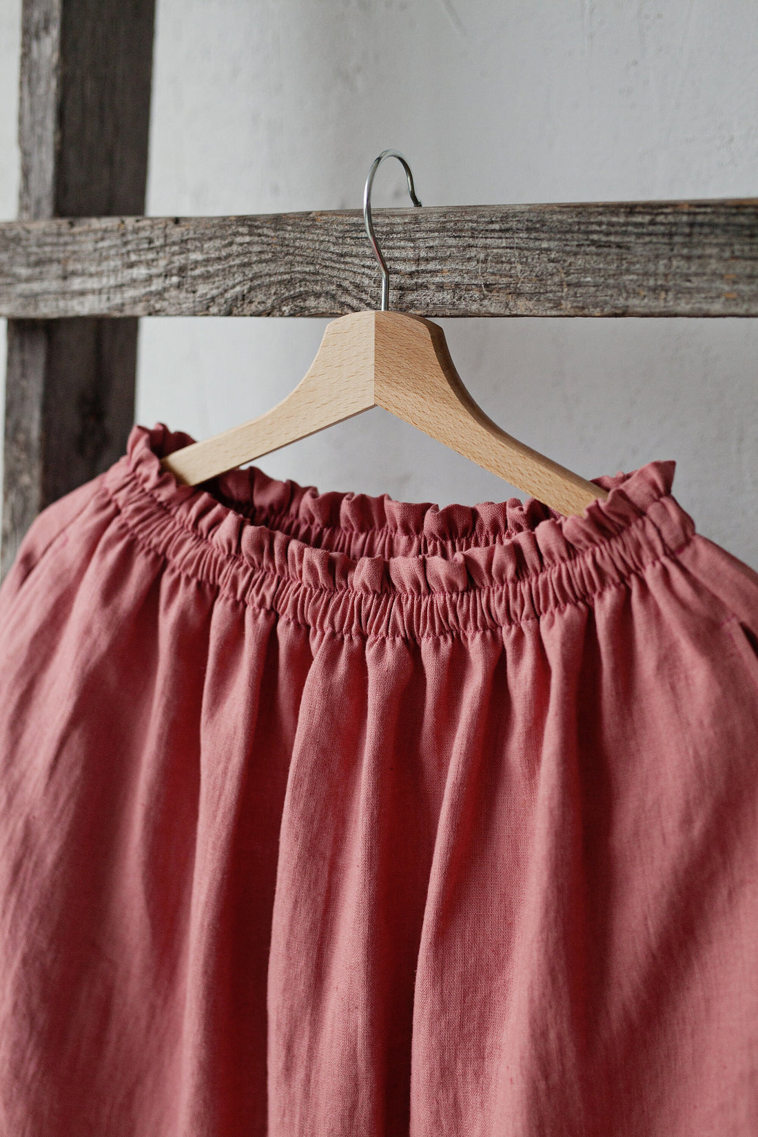 Salmon Classic Midi Skirt
