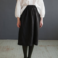 Black Classic Midi Skirt