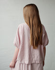 Baby Pink Summer Linen Tunic