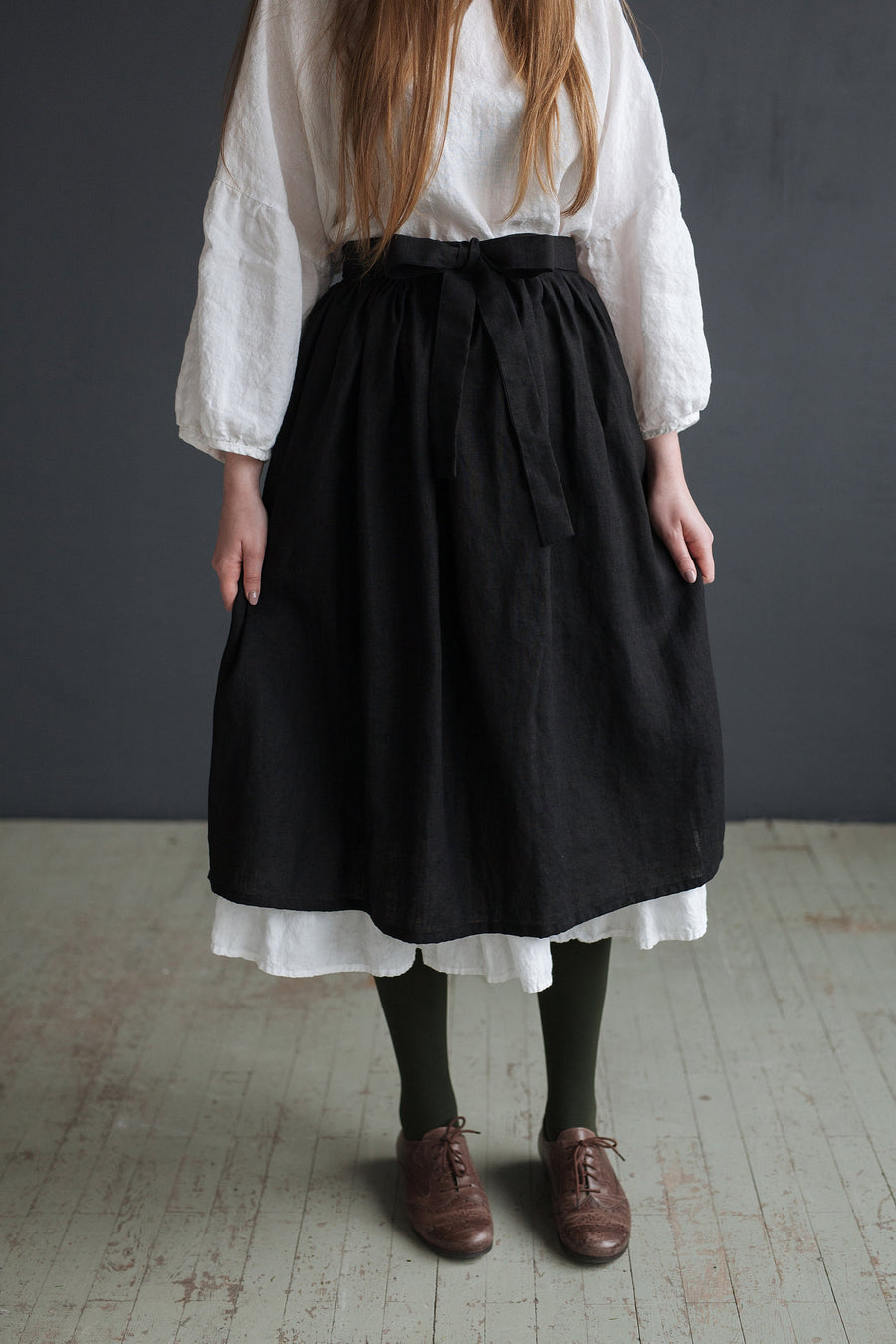 Black Apron Skirt