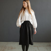 Black Classic Midi Skirt