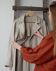 Natural Jane Austen Linen Coat