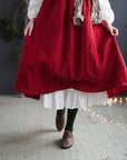Cherry Prairie Linen Dress