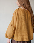 Mustard Kimono Linen Tunic