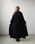 Black Jane Austen Linen Coat