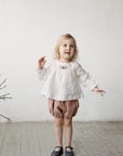 Dusty Rose Linen Bloomers