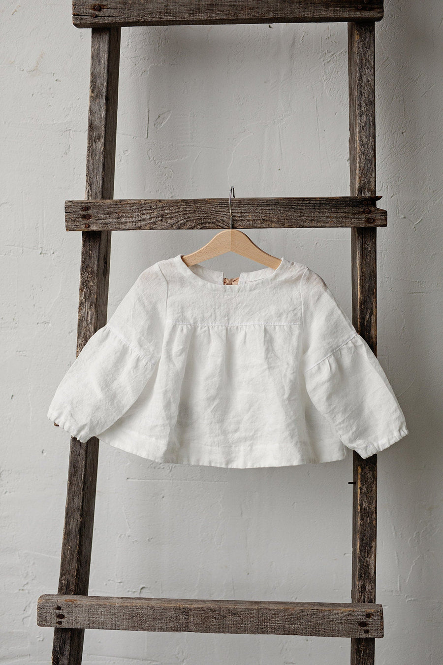 White Short Tunic, size 6-12 months