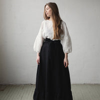 Black Romantic Long Skirt