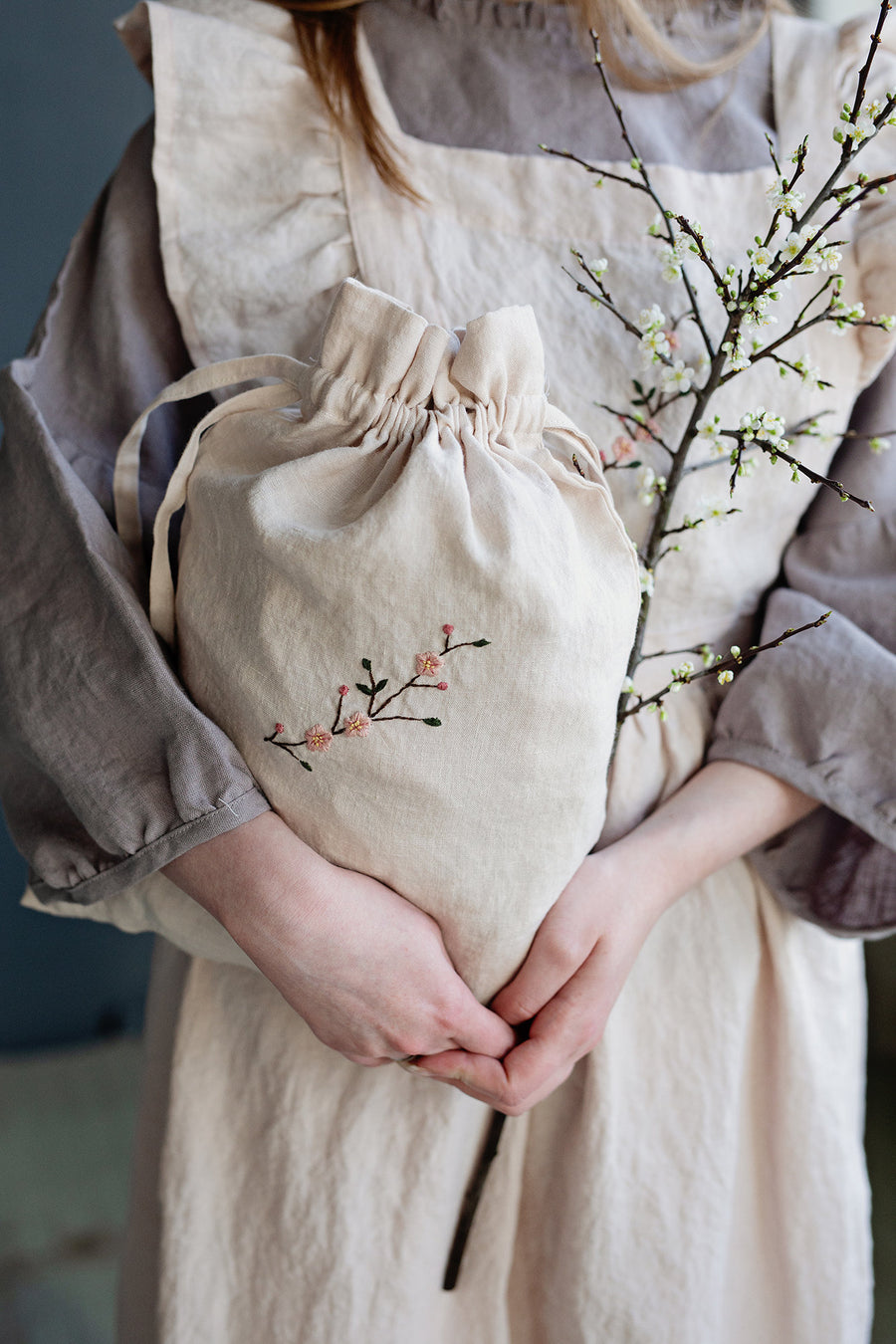 Cherry Blossom Pouch Bag