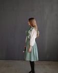 Mint Short Vintage Linen Dress