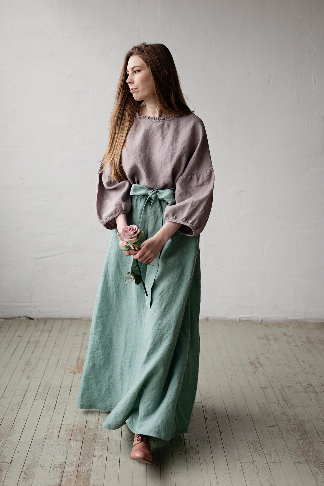Mint Paris Long Skirt