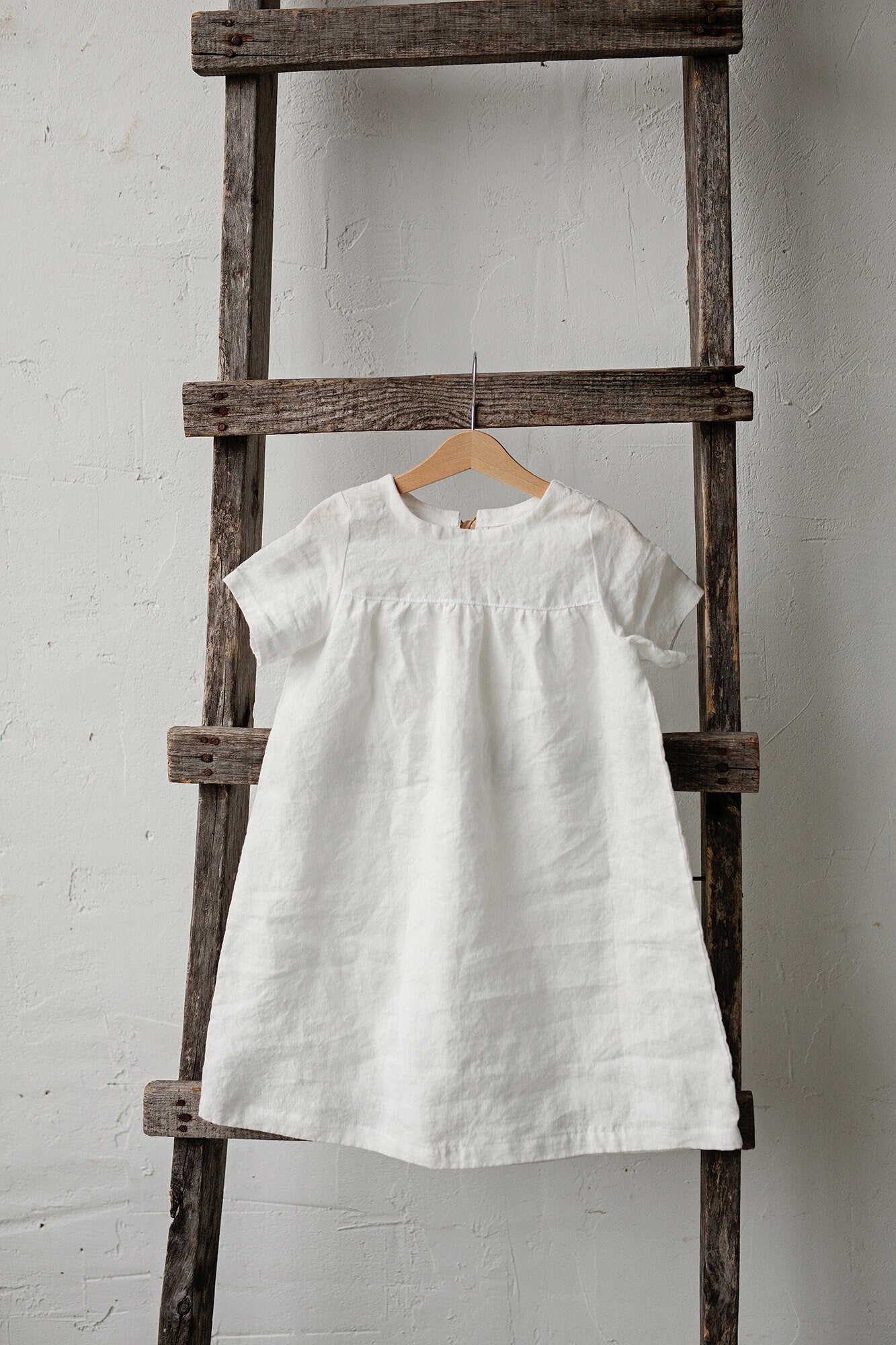 White Summer Linen Dress
