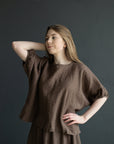 Cacao Summer Linen Tunic