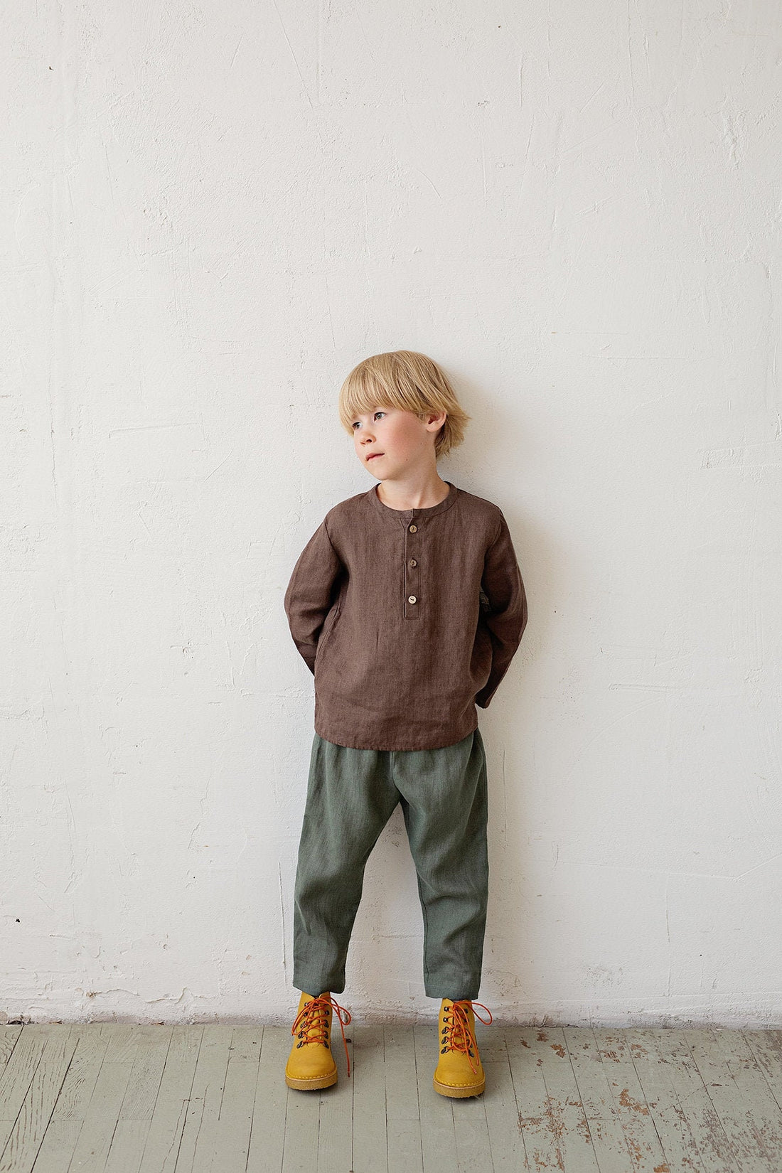 Cacao Long Sleeve Button Shirt