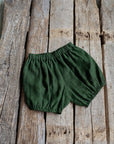 Forest Green Linen Bloomers