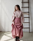 Rose Romantic Long Skirt, Size S