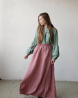 Rose Romantic Long Skirt, Size S