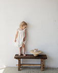 White Linen Pinafore Linen Dress