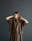 Cacao Summer Linen Tunic