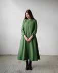 Apple Green Emma Linen Coat