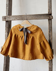 Mustard Short  Linen Tunic
