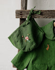 Apple Green Classic Linen Bonnet