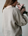 Natural Romantic Linen Tunic